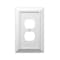 Amerelle Amerelle Savannah White 1 gang Wood Duplex Wall Plate 1 pk 4040DDW - alternate 1